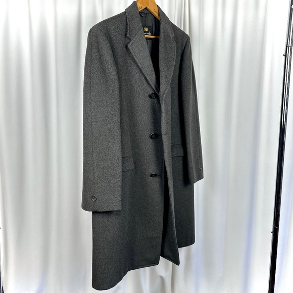 Vintage 50' 60’s ‘Newcastle - Eatons of Canada’ Long Wool Peacoat in Grey - M/L - Picture 10 of 12